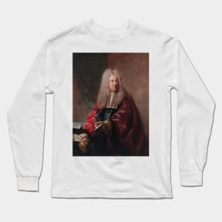 Portrait de Jean Hebert, Echevin de la Ville de Paris by Jean-Francois de Troy Long Sleeve T-Shirt